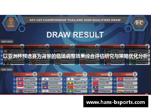 以亚洲杯预选赛为背景的临场调整效果综合评估研究与策略优化分析